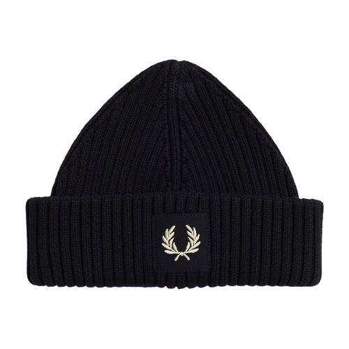 Berretto Patch Brand Chunky Rib Beanie - Fred perry - Modalova