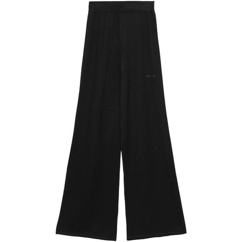 Pantaloni Pantalone In Maglia Palazzo Con Nervature E Ricamo - Hinnominate - Modalova