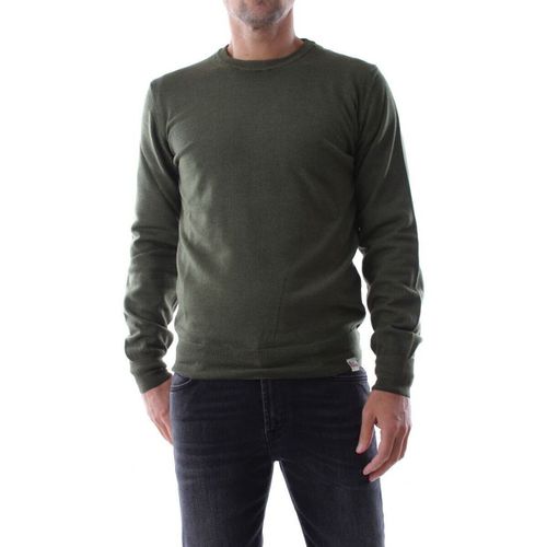 Maglione RRU502CE491 CREW NECK FIN.14-459 MILITARE - Roy Rogers - Modalova