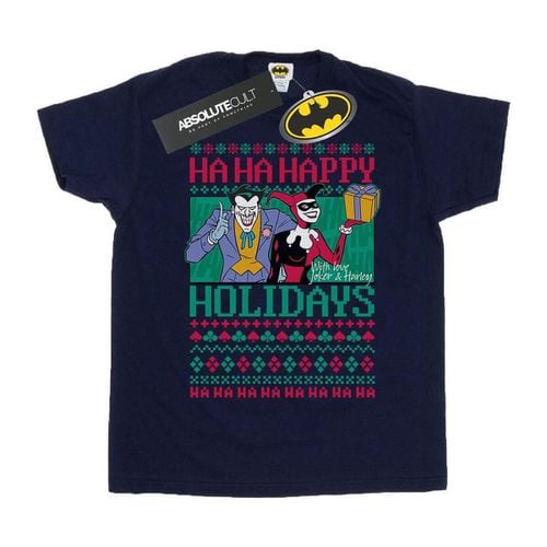 T-shirts a maniche lunghe Ha Ha Happy Holidays - Dc Comics - Modalova