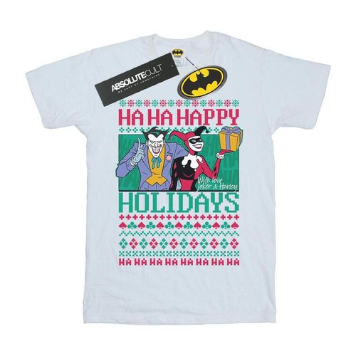 T-shirts a maniche lunghe Ha Ha Happy Holidays - Dc Comics - Modalova