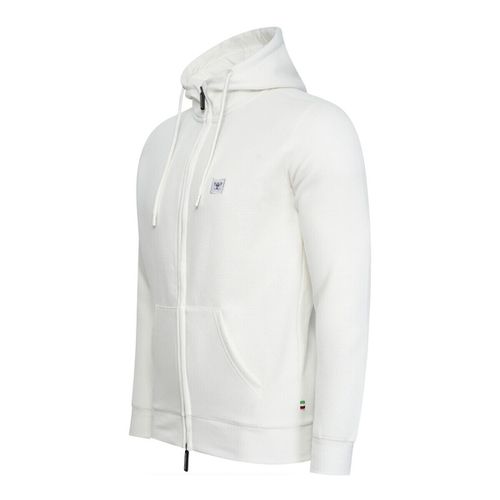 Maglione Fleece Zip Hood - Cappuccino Italia - Modalova