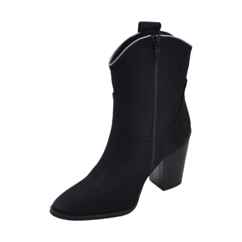 Tronchetti Tronchetto donna camperos con tacco in legno cono 7cm a punta i - Malu Shoes - Modalova