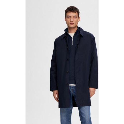 Giacche 16091586 SLHDEVON LAYERS CARCOAT-SKY CAPTAIN - Selected - Modalova