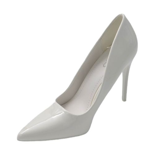 Scarpe Scarpe donna decollete a punta elegante in vernice lucida bianc - Malu Shoes - Modalova