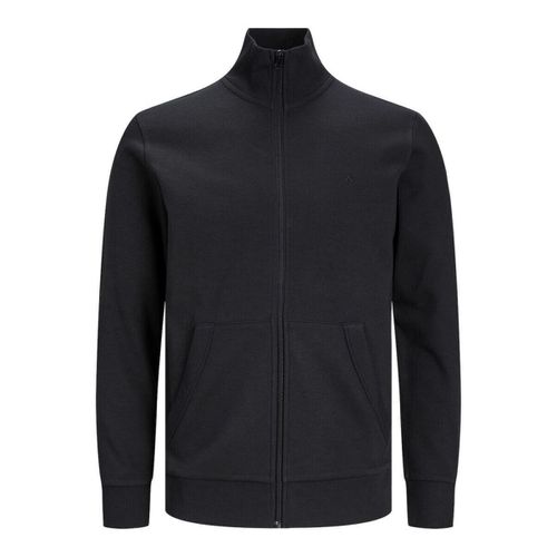 Felpa 12250737 PAULOS SWEAT ZIP-BLACK - Jack & jones - Modalova