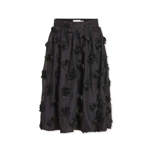 Gonna Vila Flory Skirt L/S - Black - Vila - Modalova