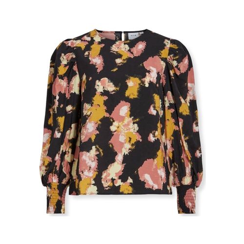 Camicetta Top Dortea L/S - Black/Old Rose - Vila - Modalova