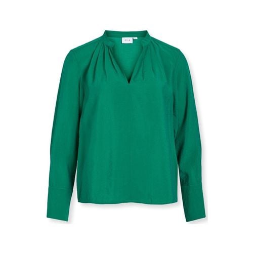 Camicetta Top Milla L/S - Ultramarine Green - Vila - Modalova