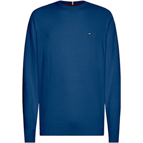 Maglione Maglia girocollo bluette con mini logo - Tommy hilfiger - Modalova