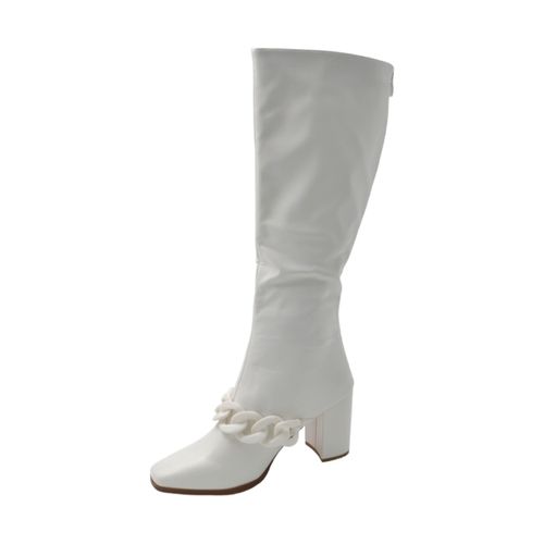 Stivali Stivali donna in pelle fondo gomma antiscivolo tacco qua - Malu Shoes - Modalova