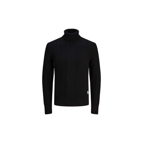 Maglione 12242944 GRID CABLE ROLL-BLACK - Jack & jones - Modalova