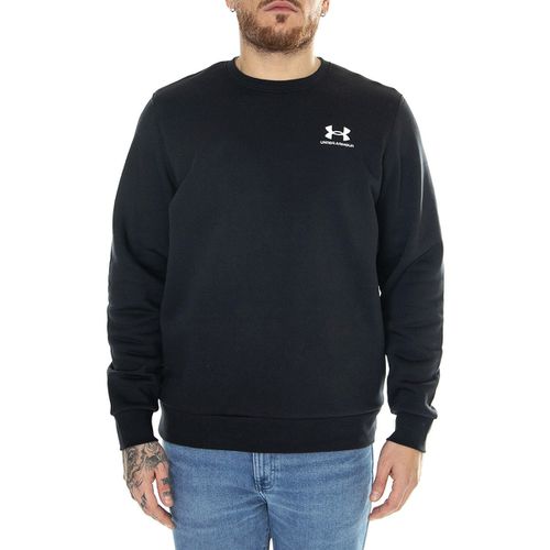 Felpa UA Essential Fleece Crew Black Sweat - Under armour - Modalova