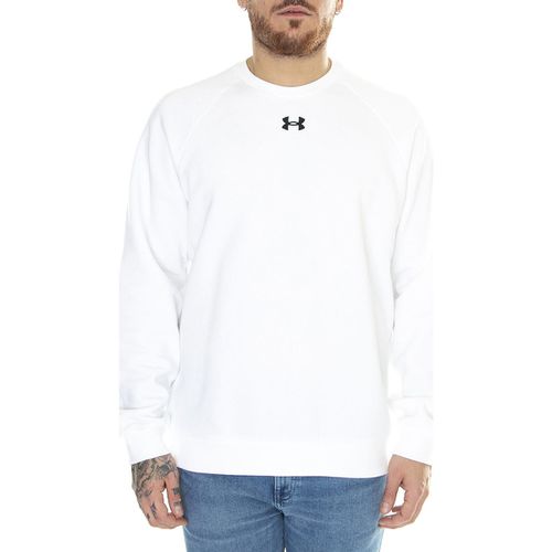 Felpa UA Rival Fleece Printed Crew Grey Sweat - Under armour - Modalova