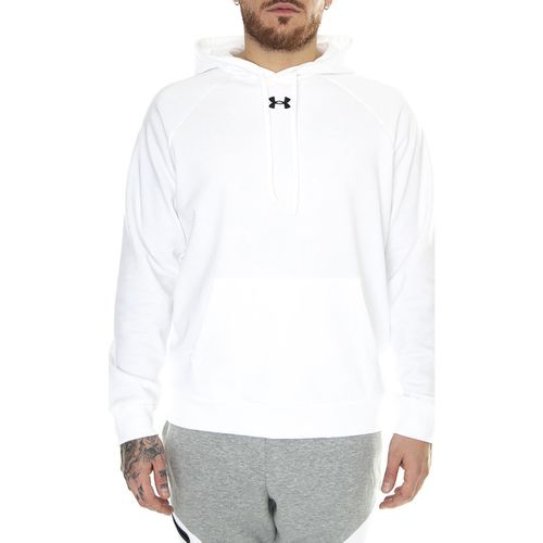 Felpa UA Rival Fleece Hoodie White Sweat - Under armour - Modalova