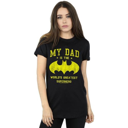 T-shirts a maniche lunghe My Dad Is Batman - Dc Comics - Modalova