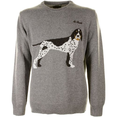 Maglione Maglia girocollo grigia cane - Mc2 Saint Barth - Modalova