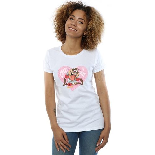 T-shirts a maniche lunghe Valentine's Day Crazy In Love - Dessins Animés - Modalova