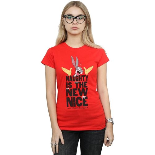 T-shirts a maniche lunghe Naughty Is The New Nice - Dessins Animés - Modalova