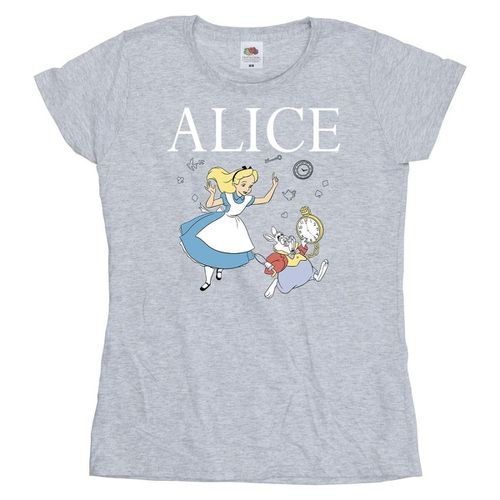 T-shirts a maniche lunghe Alice In Wonderland Follow The Rabbit - Disney - Modalova