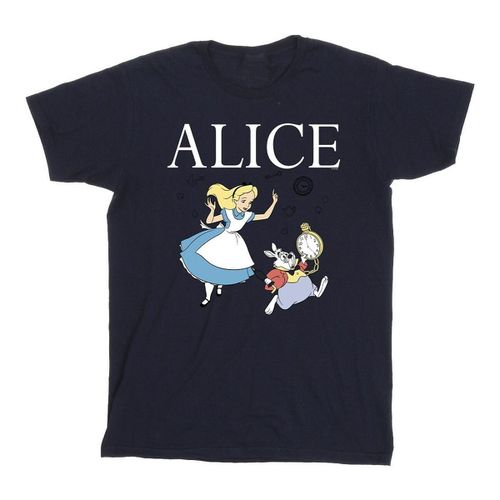 T-shirts a maniche lunghe Alice In Wonderland Follow The Rabbit - Disney - Modalova