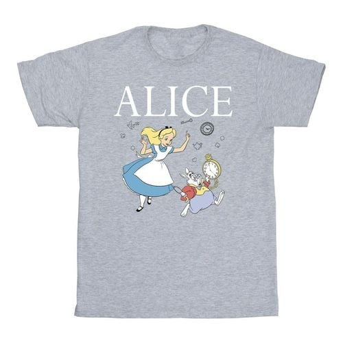 T-shirts a maniche lunghe Alice In Wonderland Follow The Rabbit - Disney - Modalova