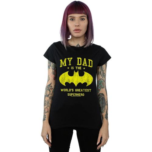 T-shirts a maniche lunghe My Dad Is Batman - Dc Comics - Modalova