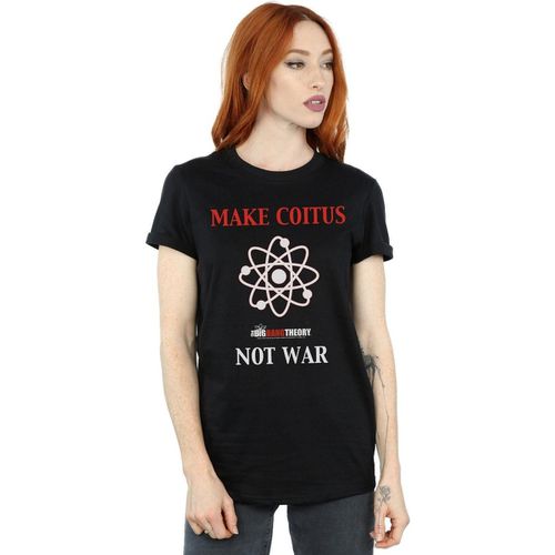 T-shirts a maniche lunghe Make Coitus Not War - The Big Bang Theory - Modalova