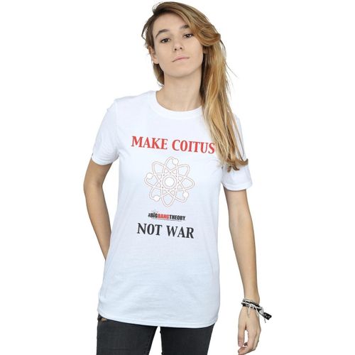 T-shirts a maniche lunghe Make Coitus Not War - The Big Bang Theory - Modalova