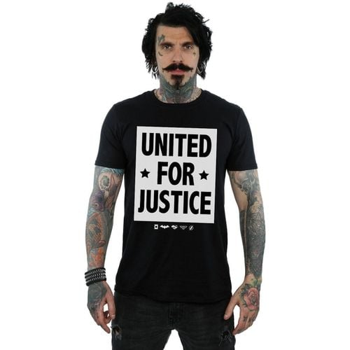 T-shirts a maniche lunghe Justice League United For Justice - Dc Comics - Modalova