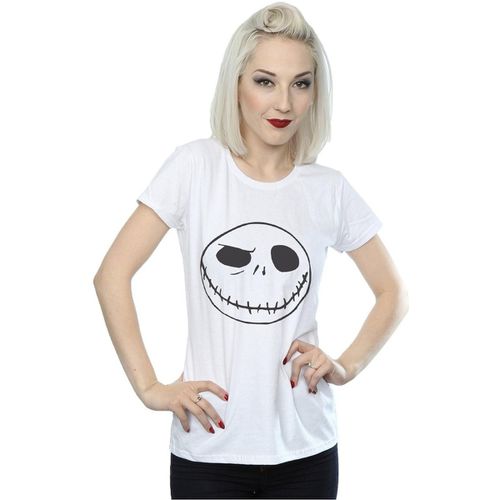 T-shirts a maniche lunghe Nightmare Before Christmas Jack's Big Face - Disney - Modalova