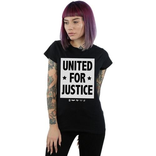 T-shirts a maniche lunghe Justice League United For Justice - Dc Comics - Modalova