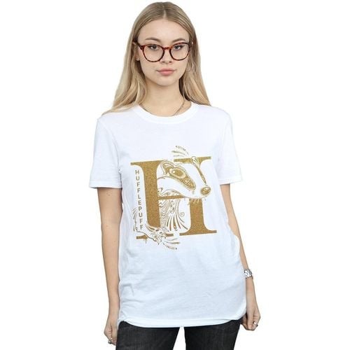 T-shirts a maniche lunghe Hufflepuff - Harry Potter - Modalova