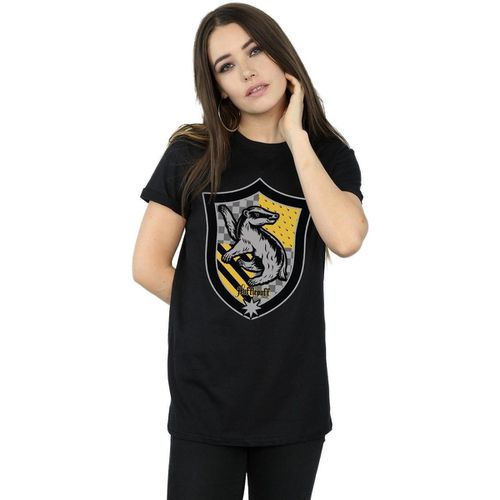 T-shirts a maniche lunghe Hufflepuff - Harry Potter - Modalova