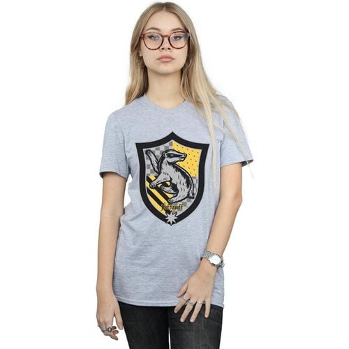 T-shirts a maniche lunghe Hufflepuff - Harry Potter - Modalova