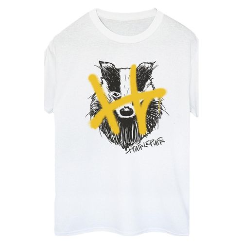 T-shirts a maniche lunghe Hufflepuff - Harry Potter - Modalova