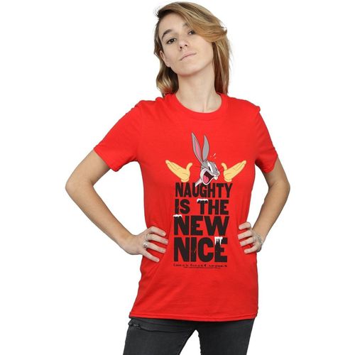 T-shirts a maniche lunghe Naughty Is The New Nice - Dessins Animés - Modalova