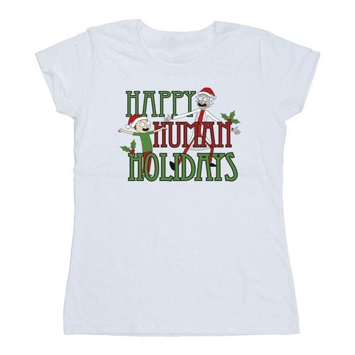 T-shirts a maniche lunghe Happy Human Holidays - Rick And Morty - Modalova