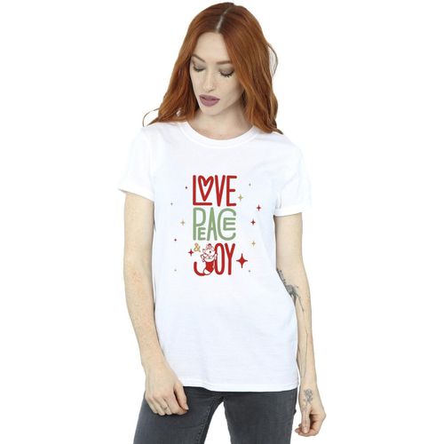 T-shirts a maniche lunghe The Aristocats Love Peace Joy - Disney - Modalova