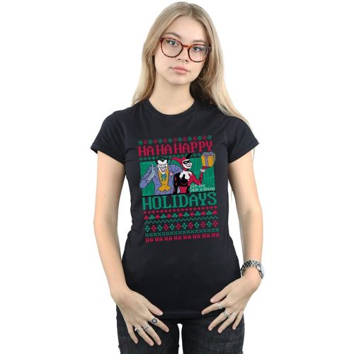 T-shirts a maniche lunghe Ha Ha Happy Holidays - Dc Comics - Modalova