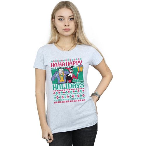 T-shirts a maniche lunghe Ha Ha Happy Holidays - Dc Comics - Modalova