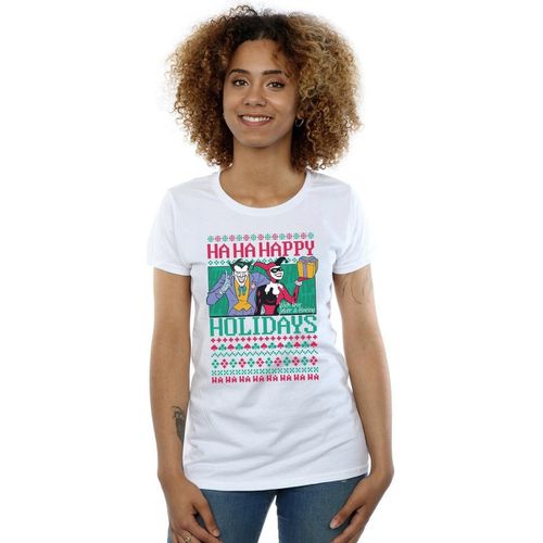 T-shirts a maniche lunghe Ha Ha Happy Holidays - Dc Comics - Modalova