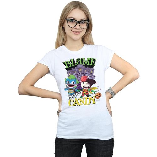 T-shirts a maniche lunghe Super Friends Blame It On The Candy - Dc Comics - Modalova