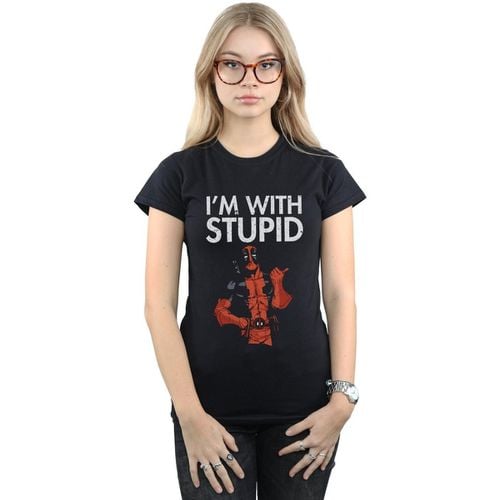 T-shirts a maniche lunghe I'm With Stupid - Marvel - Modalova