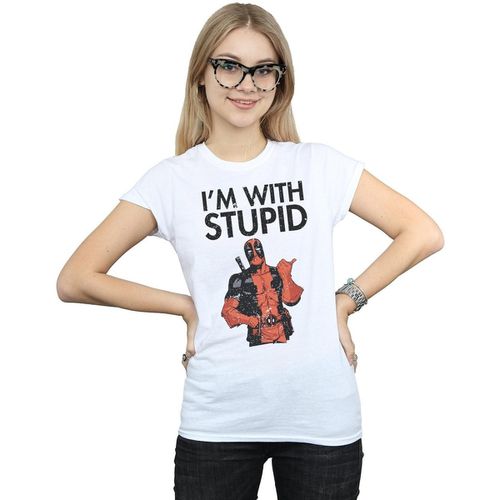 T-shirts a maniche lunghe I'm With Stupid - Marvel - Modalova