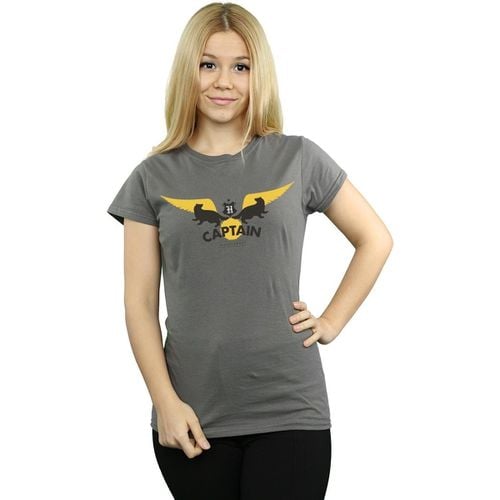 T-shirts a maniche lunghe Hufflepuff - Harry Potter - Modalova