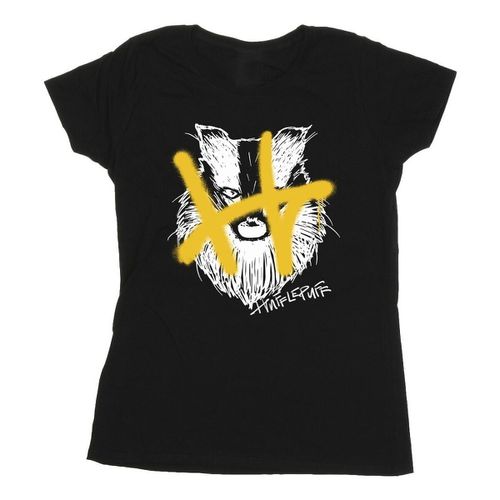 T-shirts a maniche lunghe Hufflepuff - Harry Potter - Modalova