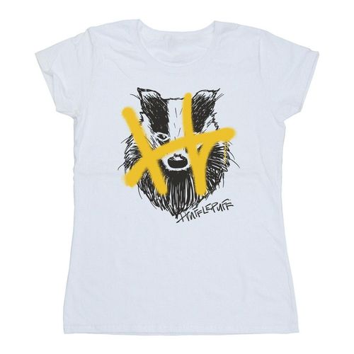 T-shirts a maniche lunghe Hufflepuff - Harry Potter - Modalova