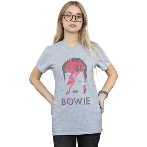 T-shirts a maniche lunghe Aladdin Sane Distressed - David Bowie - Modalova