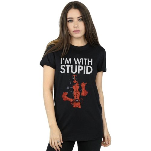 T-shirts a maniche lunghe I'm With Stupid - Marvel - Modalova